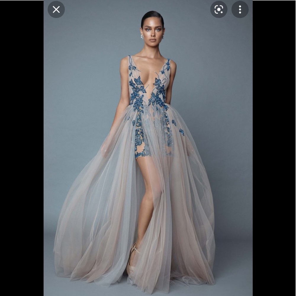 Beautiful #Berta evening style 19-53 from 2019 evening collection Blue Evening